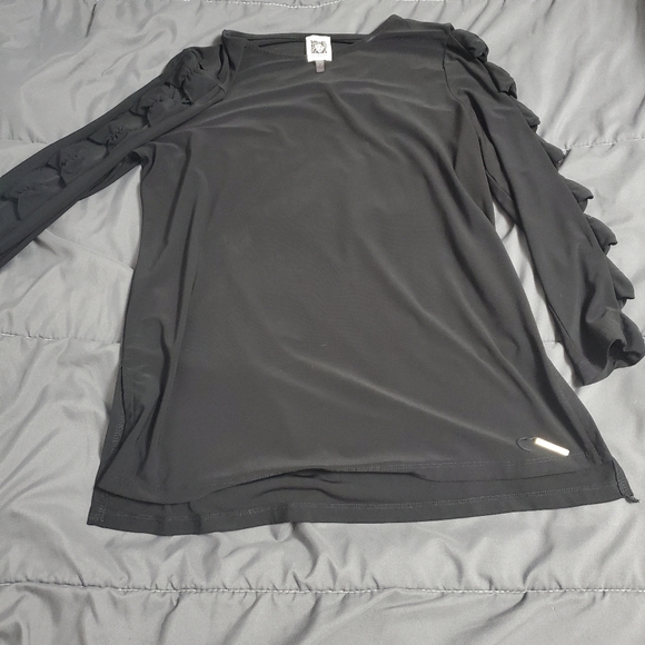 Black Anne Klein top - Picture 2 of 4